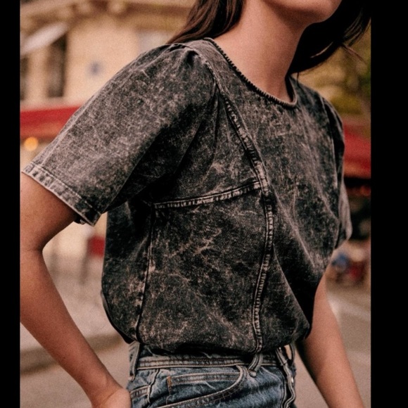 Sezane structured t-shirt - Picture 2 of 8